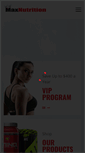 Mobile Screenshot of maxnutritionstores.com